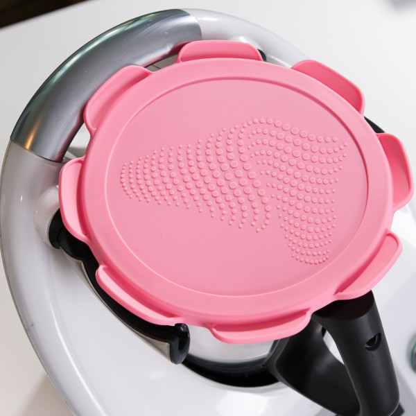 Silikondeckel wasser-, luft- und geruchsdicht für Thermomix TM5 TM6 Pink